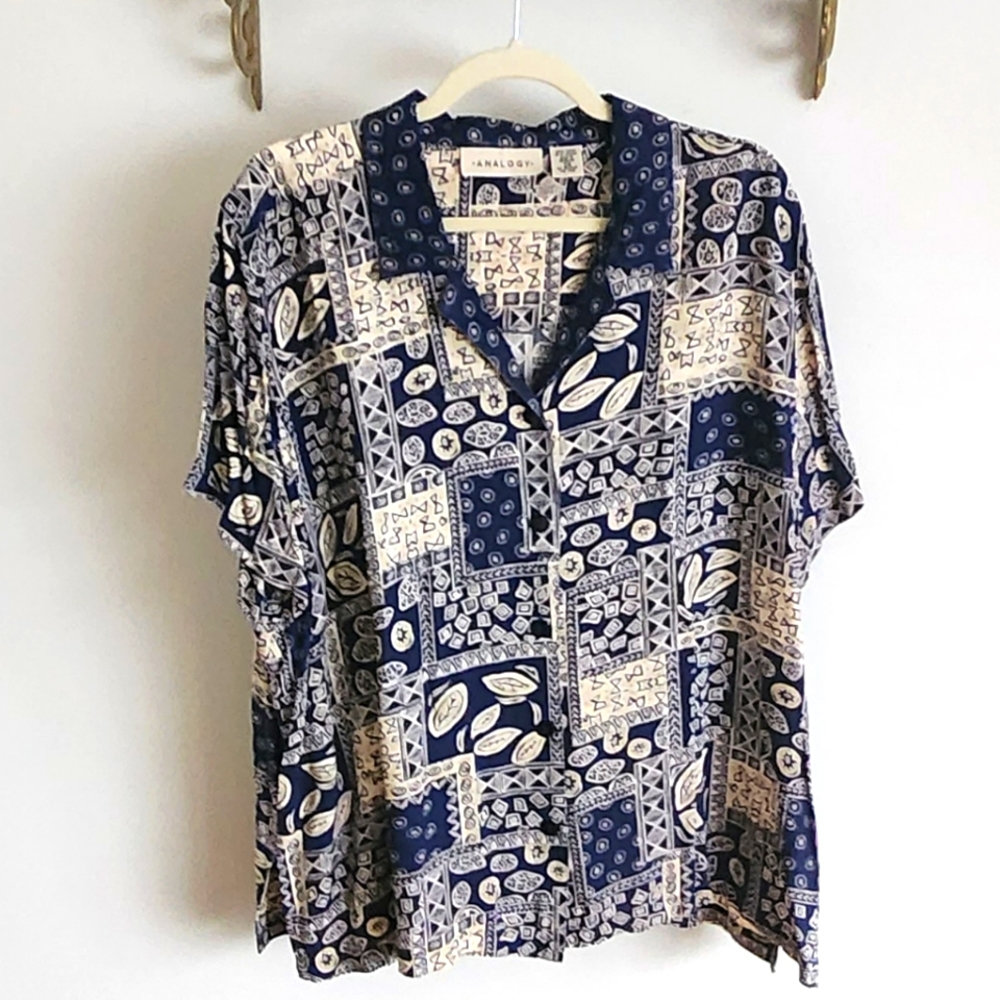 Analogy Button down Blouse